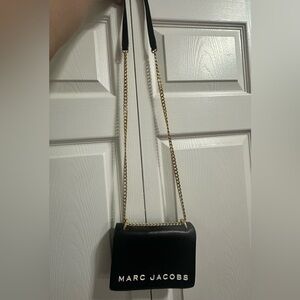 Marc Jacobs Black Crossbody with Gold Chain Strap